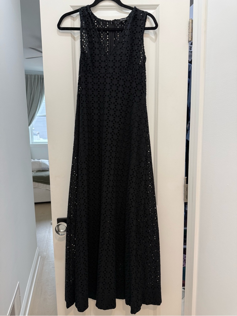 Madewell Black Eyelet Maxi Dress